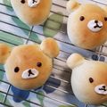 junkomugi's cooksnap of when they made かわいいくまちぎりパン！.