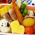 yukky☆mama's cooksnap of when they made 簡単キャラ弁#スヌーピー弁当#幼稚園.