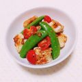まあまま☆0403's cooksnap of when they made 鱈とスナップえんどうのマスタード醤油和え.