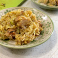 いちごクックQ6's cooksnap of when they made 焼き鳥残りで♪卵を生かしたアレンジ炒飯♪.
