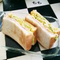 ★サンセット★'s cooksnap of when they made コンビニキャベツのボリュームサンドイッチ.