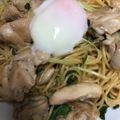 やーしー's cooksnap of when they made 水菜と鶏もも肉の和風パスタ.
