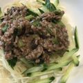 Parizot's cooksnap of when they made 簡単☆肉味噌ジャージャー麺.