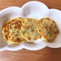 mmeeeen's cooksnap of when they made 離乳食後期★しらすと野菜のお好み焼き.