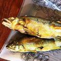 雪ねこりんご's cooksnap of when they made 鮎の塩焼き　魚焼きグリル大活躍★！串なし.
