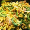 せのやん's cooksnap of when they made ゴーヤとベーコンの卵ニンニク炒め.