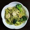 クック航海長's cooksnap of when they made 簡単本格的！えびのジェノベーゼパスタ.