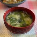 ちゃぴ♥'s cooksnap of when they made 栄養たっぷり小松菜と豆腐のみそ汁.