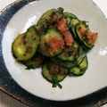 まっちぃなー's cooksnap of when they made 塩もみなし！キュウリと明太子の和え物.