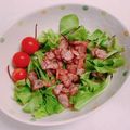 柴犬のお顔☆'s cooksnap of when they made ベビーリーフとベーコンのサラダ.