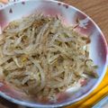 オーガベル's cooksnap of when they made レンチン！絶品！もやしのナムル.