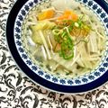 ふたごゆき's cooksnap of when they made 鶏ガラで♪野菜たっぷり和風のスープ.