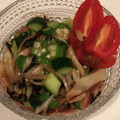 にゃんりんしゃん's cooksnap of when they made オクラと茗荷の塩昆布和え.
