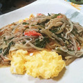 虹色♪︎ちゅーりっぷ's cooksnap of when they made たまごのにらもやしオイスターあんかけ.