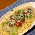 オクラっこ's cooksnap of when they made 柚子ポンで♪じゃこ大根おろしの冷製パスタ.