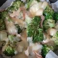 カクヨ's cooksnap of when they made モッツアレラとブロッコリーのベーコン焼き.