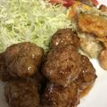 こっこのすけ's cooksnap of when they made 大好き♡モヤシ入り肉だんごを中華あんで♡.