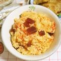 mmameco's cooksnap of when they made ビーツの炊き込み御飯＊ﾅﾑﾙ添え.