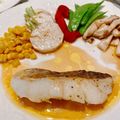 komaki97's cooksnap of when they made 真鯛のポアレ～柚子胡椒風味ソース♫.