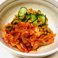 azbjbn's cooksnap of when they made 胡瓜のキムチ納豆和え.