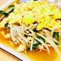 bonbonnier's cooksnap of when they made もやしのひき肉卵　中華あんかけ　どすぇ.