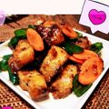 Janberry☆'s cooksnap of when they made 豚バラ肉の甘辛創味シャンタン炒め.