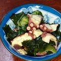 クックVOY1Q3☆'s cooksnap of when they made 【おかず】蛸とわかめとキュウリの酢のもの.