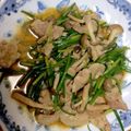 しちゅ's cooksnap of when they made 花ニラ（ニラの芽）と豚の中華炒め.