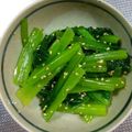 ちくわ222's cooksnap of when they made 菜っ葉(青菜)ナムル.
