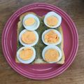 かせぃじん's cooksnap of when they made 完熟アボカドゆで卵のオープントースト.