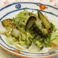 youtapapa's cooksnap of when they made なすとキャベツの塩昆布和え.