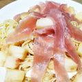 あーｍｂ's cooksnap of when they made 白桃と生ハムの冷製パスタ.