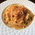 CANADOLL's cooksnap of when they made ベーコンエッグのパスタ.