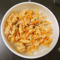 うーちゃんまま0v0's cooksnap of when they made 子供もパクパク♪人参とツナの卵炒め～♪.