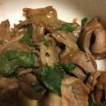 んりおか's cooksnap of when they made 甘辛おつまみ、砂肝の大葉にんにく炒め。.
