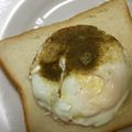9時から男's cooksnap of when they made お弁当おかず　レンジで3分ハムエッグ.