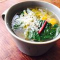 kaokaofood's cooksnap of when they made スイスチャードとソーセージのスープ.