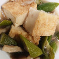 akiyuママ's cooksnap of when they made 厚揚げとキノコとオクラの煮浸し.