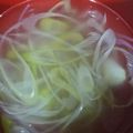 のんたんΣ's cooksnap of when they made 鶏ハムの茹で汁でスープ.