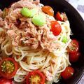 おうちごはん☆'s cooksnap of when they made オッサンの冷製パスタ　ツナとトマト.