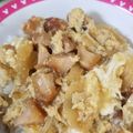 クック0KFDPJ☆'s cooksnap of when they made から揚げリメイク！親子丼♪.