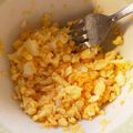 ３５９'s cooksnap of when they made フォークで超早！時短！刻み ゆで卵.