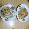 よぉぎゅると's cooksnap of when they made 竹炭パウダーでホットケーキアート.