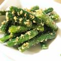 はんぶんこ☆'s cooksnap of when they made 【龍愛】いんげんの胡麻あえ.