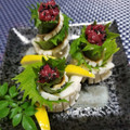 辰夫女子's cooksnap of when they made 超簡単♪＊ちくわの梅じそくるくる巻き＊.