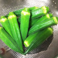 87yukimam's cooksnap of when they made オクラのおいしい茹で方 覚え書.
