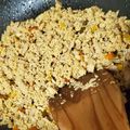 のちこ２３'s cooksnap of when they made ツナと卵のピリ辛そぼろ丼.