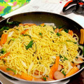きょんちゃんｖ's cooksnap of when they made 水不使用！ニラの塩焼きそば☆*°超簡単.