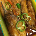んりおか's cooksnap of when they made 簡単♪シャキシャキ新玉ねぎで鯵の南蛮漬け.
