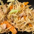 FrankAM's cooksnap of when they made ウスターソースで簡単やきそば.